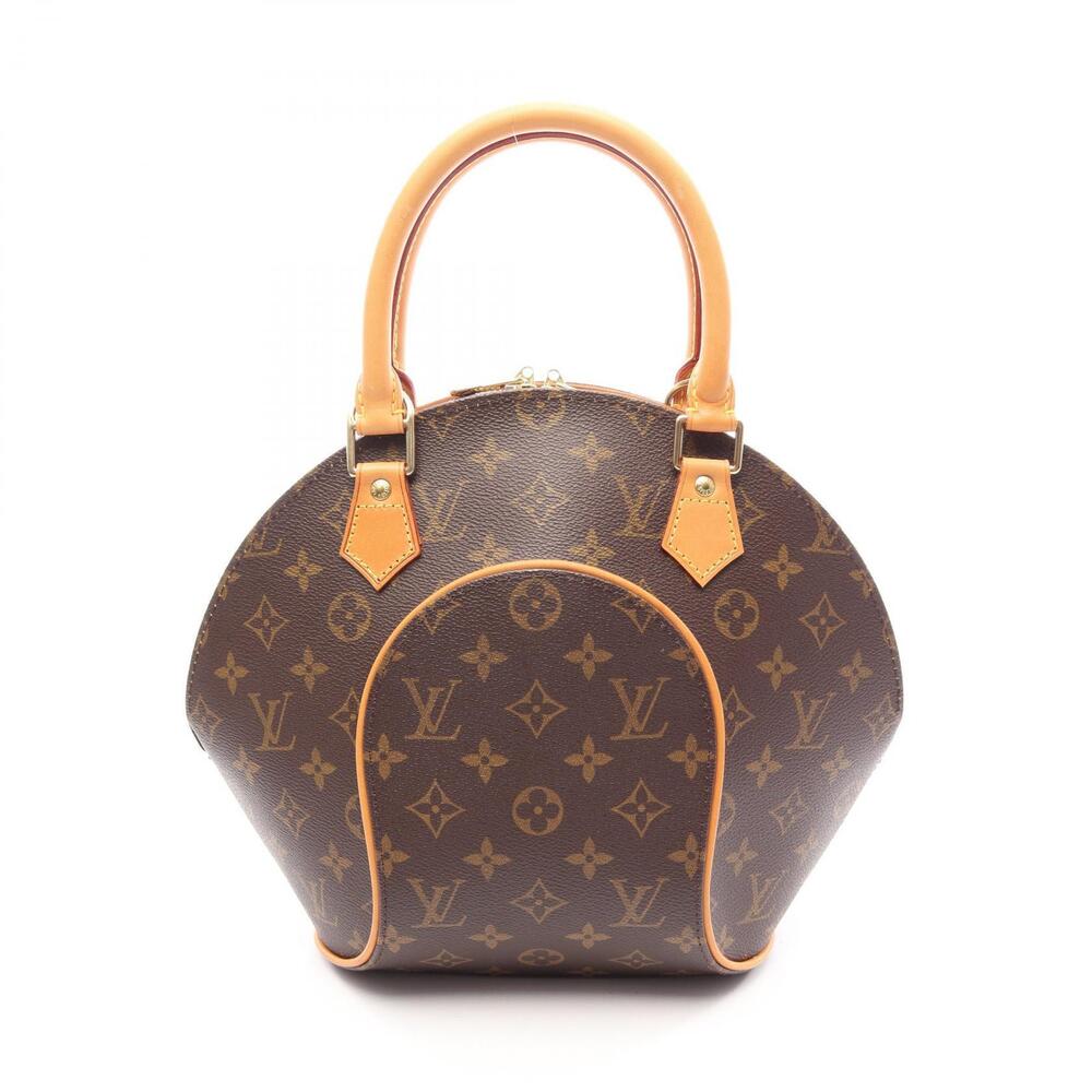 Louis Vuitton Ellipse Top Handle Bag Canvas Leather Monogram Brown